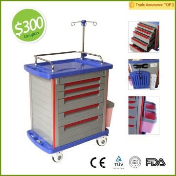 Get $300 Coupon!! FDA CE Certificate MT01A Medical Cart / Hospital Trolly
